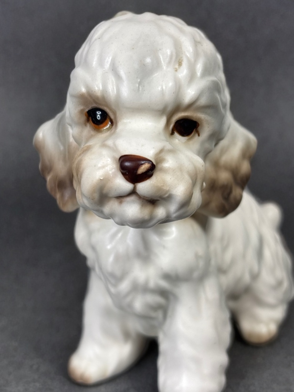 Small Vintage Napcoware White Poodle Puppy Figurine